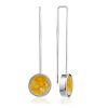 Fashionable Fish Hook Amber Earrings The Palazzo, image 