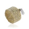 Minimalist Design Metallic Beaded Ring The Link, Ring Size: 8 / 18, image 