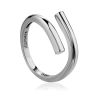 Stoneless Silver Ring The ICONIC, Ring Size: Adjustable, image 