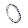 Trendy 32 Amethysts Infinity Ring, Ring Size: 10 / 20, image 