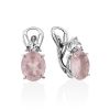 Ultra Chic Pink Quartz Earrings, image 