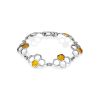 Fashionable Honey Comb Motif Bracelet The Bee, Length: 19, image 