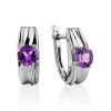 Stylish Amethyst Earrings, image 