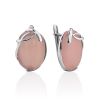Laconic Pink Chalcedony Earrings, image 