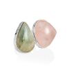 Bold Two Tone Mix Stone Ring The Bella Terra, Ring Size: Adjustable, image 