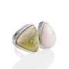 Designer Aragonite And Violane Cocktail Ring, Ring Size: Adjustable, image 