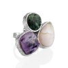 Multistone Cluster Ring The Bella Terra, Ring Size: Adjustable, image 
