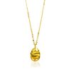 Stylish Gilded Silver Necklace The Liquid, image 