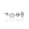 Mismatched Silver Stud Earrings, image 