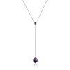 Trendy Tie Necklace With Charoite, image 