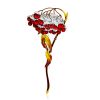 Designer Red Rowan Brooch, image 