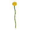 Bright Yellow Pond Lily Enamel Brooch, image 