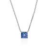 Glistening Blue Crystal Pendant Necklace, image 