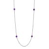 Opera Necklace With Amethyst Beads, image 