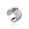 Textured Silver Ear Cuff The Liquid, image 