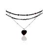 Triple Choker Necklace With Amber And Hematite The Link, image 