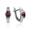 Versatile Purple Corundum Earrings, image 
