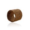 Bronze-colored Seed Beads Ring The Link, Ring Size: 5.5 / 16, image 
