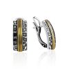 Ultra Chic Textured Bicolor Earrings, image 