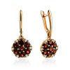 Ultra Feminine Garnet Dangle Earrings, image 