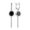Bold Black Amber Dangle Earrings The Palazzo, image 