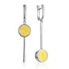 Asymmetric Design Natural Amber Dangle Earrings The Palazzo, image 
