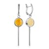 Bold Geometric Design Amber Earrings The Palazzo, image 