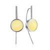 Geometric Design Amber Threader Earrings The Palazzo, image 