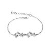 Cute Silver Chain Bracelet With Charms, image 