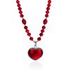 Flawless Amber Necklace With Heart Pendant, image 