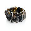 Natural Black Amber Bracelet The Volcano, image 