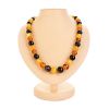 Multicolor Amber Ball Beaded Necklace, image 