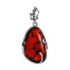 Cherry Amber Pendant In Sterling Silver The Toscana, image 