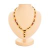 Bright Multicolor Amber Beaded Necklace With Dangle, image 