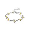 Link Amber Bracelet In Sterling Silver The Leia, image 