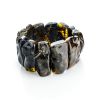 Black Amber Bracelet The Volcano, image 