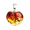 Shimmering Amber Heart Pendant The Declaration, image 