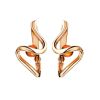 Wavy Amber Earrings In Gold-Plated Silver The Leia, image 
