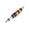 Handmade Birch Wood Fountain Pen With Honey Amber The Indonesia, image 