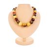 Multicolor Amber Ball Beaded Necklace, image 