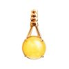 Classy Honey Amber Pendant In Gold Plated Silver The Shanghai, image 