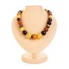 Exclusive Multicolor Amber Ball Beaded Necklace, image 