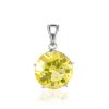 Luminous Faceted Amber Pendant, image 