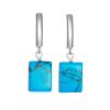 Bright Pressed Turquoise Earrings, image 