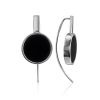 Glossy Black Amber Earrings The Palazzo, image 