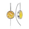 Milky Colored Amber Earrings The Palazzo, image 