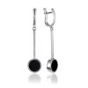 Black Amber Dangle Earrings The Palazzo, image 