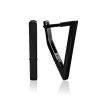 Blackened Triangle Earrings The ICONIC black edition, image 