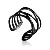Multiband Blackened Ring The ICONIC black edition, Ring Size: 6 / 16.5, image 