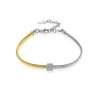 Bicolor Bracelet With Crystals The Silk, image 